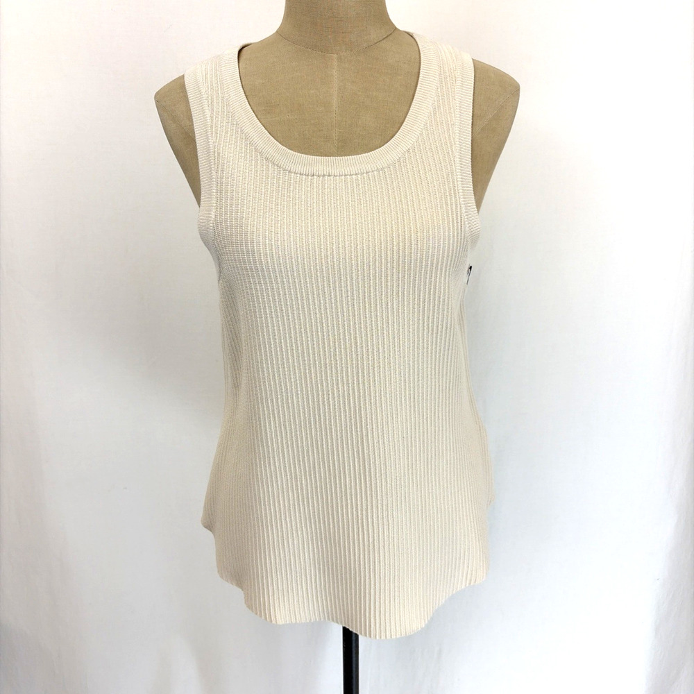 NWT Another Love Dear John Cora Oatmeal Ribbed Knit Tank #0637 Size XS